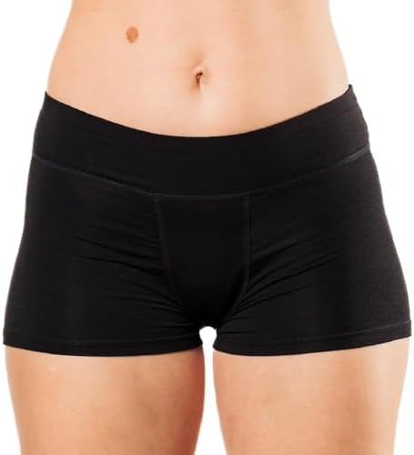 Bambody Absorbent Boxer: Period Underwear for all Day and Night Protection (Black)