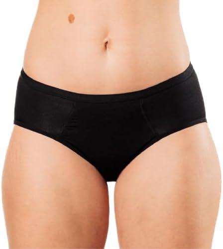 Bambody Absorbent Brief, Super Comfy Period Underwear for Women (Black)