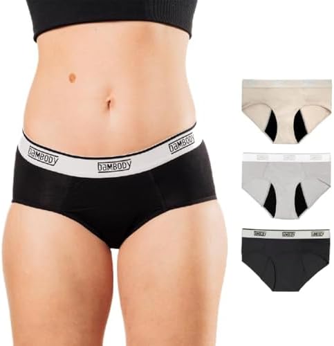 Bambody Absorbent Hipster, 5th Gen (Black Nude Gray)