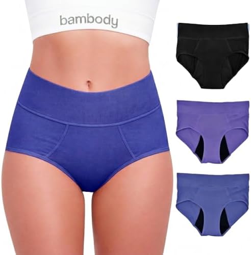 Bambody Absorbent Period Panties (Black Dark Blue Dark Purple)