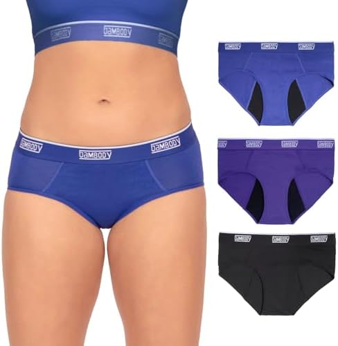 Bambody Leakproof Hipster, 5th Gen, 3 Pack, Black (Black Dark Blue Dark Purple)
